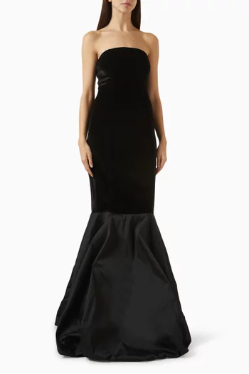 Vent Leger Gown in Velvet