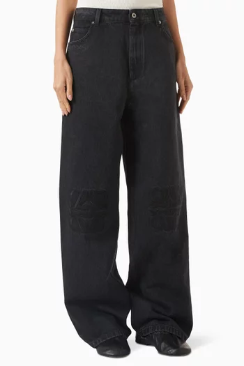 Anagram Baggy Jeans in Denim