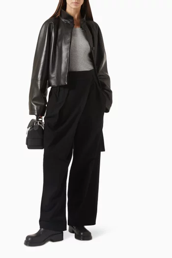 بنطال جينز بتصميم ملفوف دينم