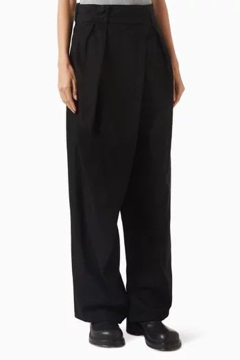 بنطال جينز بتصميم ملفوف دينم