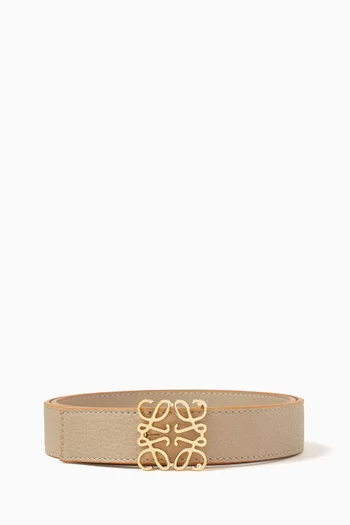 Reversible Anagram Belt in Calfskin