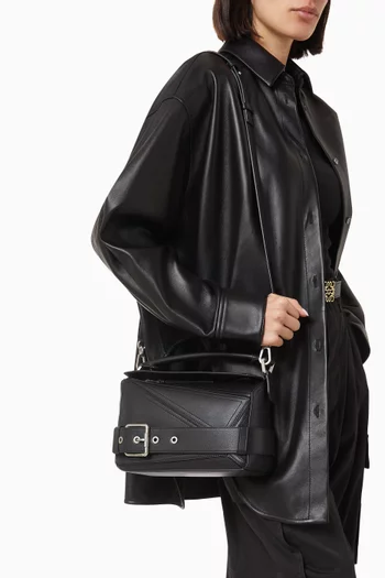 Small Puzzle Biker Bag in Shiny Calfskin