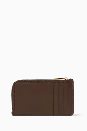 Landscape Coin Card Holder in Nappa Calfskin
