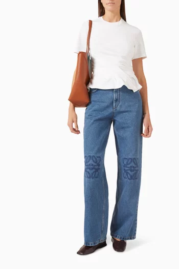 Anagram Baggy Jeans in Denim