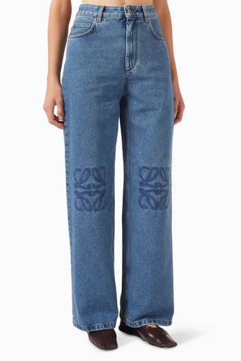 Anagram Baggy Jeans in Denim