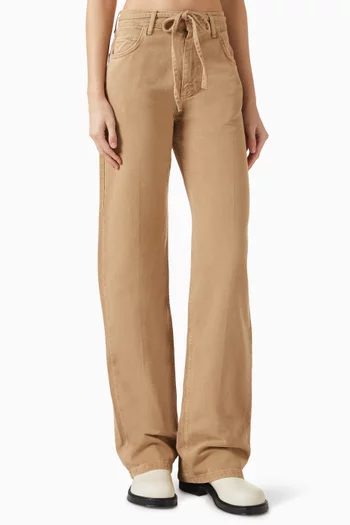 بنطال جينز سيلفي بقصة ساق مستقيمة دينم