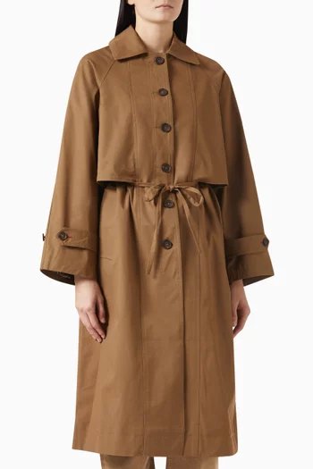 Camille Trench Coat in Organic-cotton