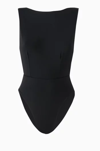 Slit One-piece Swimsuit