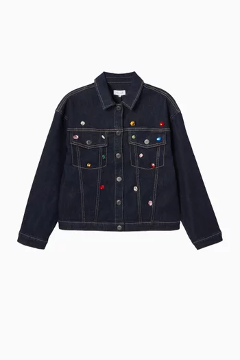 Cabochon Jacket in Denim