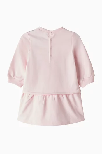 Snapshot Sweatshirt Dress in Cotton-fleece