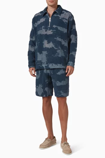 Smokey Polo Shirt in Crochet