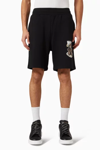 شورت مزين بدب قطن