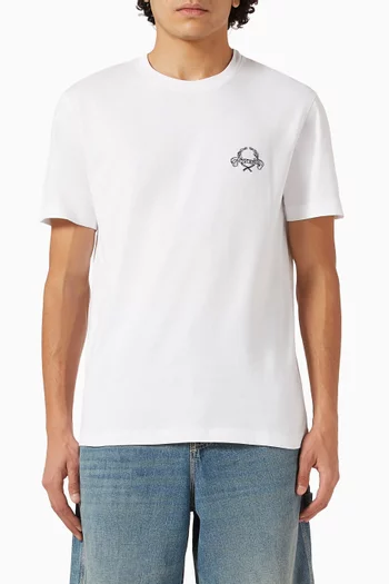 قميص مزين بطبعة قطن