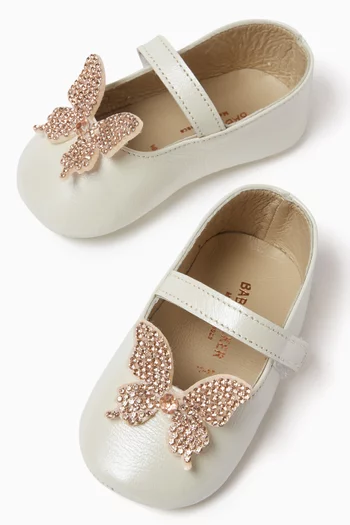 Butterfly Embellished Ballerinas