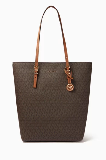 Large Quinn Tote Bag in Logo Canvas