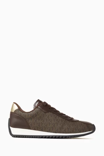 Rhodes Sneakers in Logo Canvas