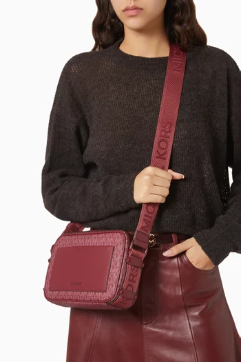 Large Maeve Crossbody Bag in Logo-print Canvas