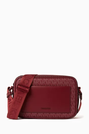 Large Maeve Crossbody Bag in Logo-print Canvas