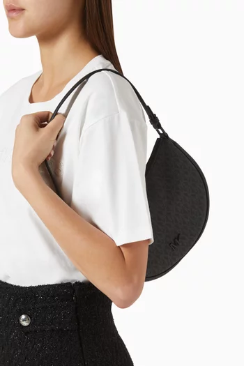 Small Kyla Shoulder Bag in Logo Canvas