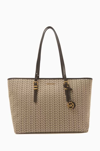 Large Quinn Tote Bag in Logo Jacquard