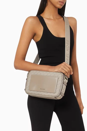 Large Maeve Crossbody Bag in Logo Canvas