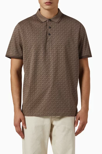Greenwich MK-monogram Polo Shirt in Cotton