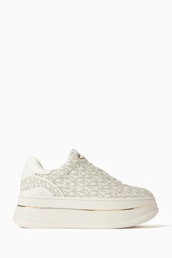 Hayes Platform Sneakers in Signature Canvas