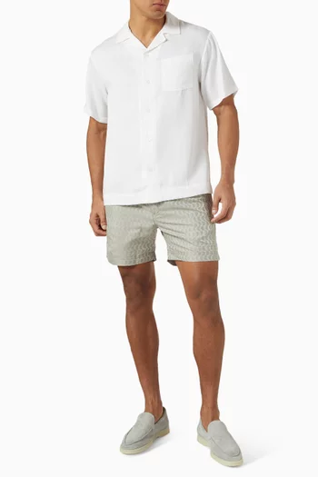 Mosaic Jacquard Swim Shorts