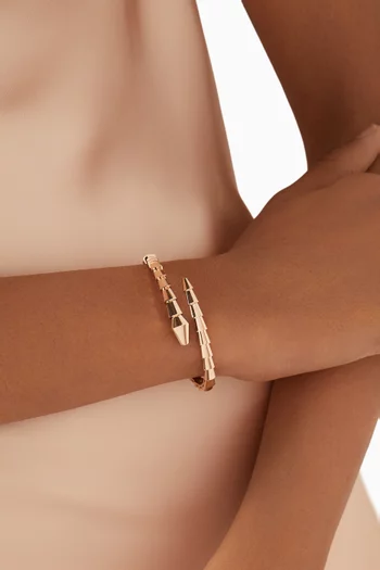 سوار سيربنتي فايبر ذهب وردي عيار 18