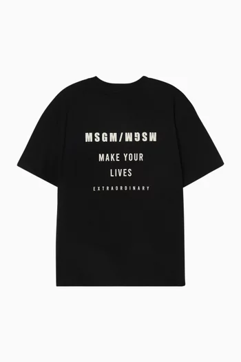 Logo T-shirt in Cotton Jersey