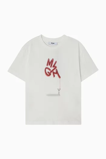 Logo Graphic T-shirt in Cotton Jersey