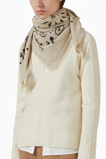 Large Hachiko Bandana in Cashmere