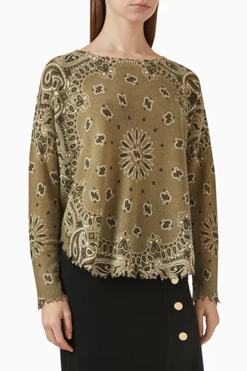 Mela Bandana Bico Sweater in Cashmere-knit