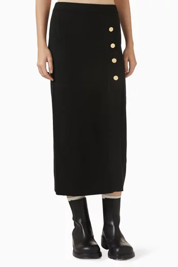 Sonita Midi Skirt in Cashmere-knit