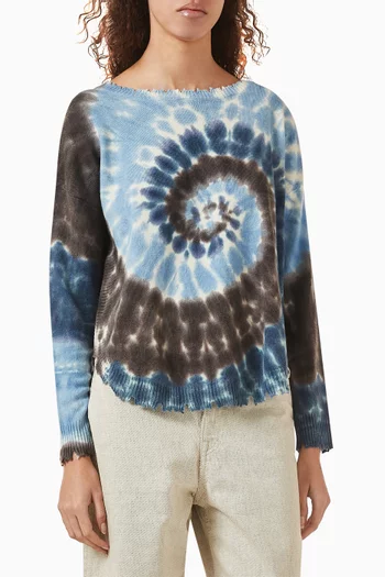 Mela Sunny Tie-dye Sweater in Cashmere
