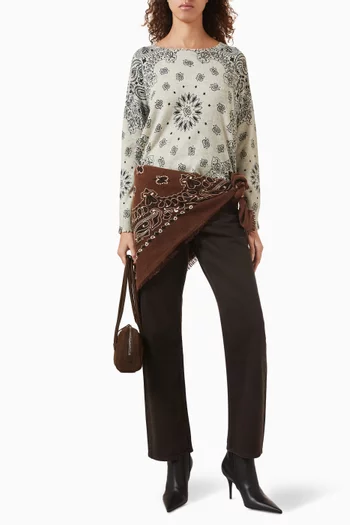 Mela Western Sweater in Cashmere