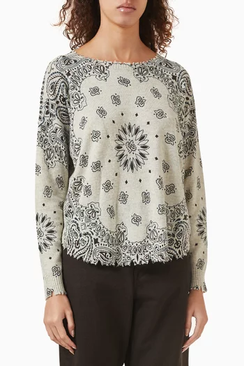 Mela Western Sweater in Cashmere