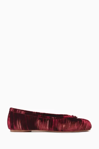 Tabi Ballerina Flats in Velvet