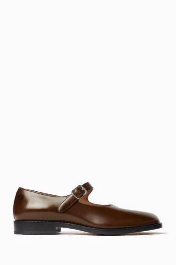 Tabi Mary Jane Flats in Leather