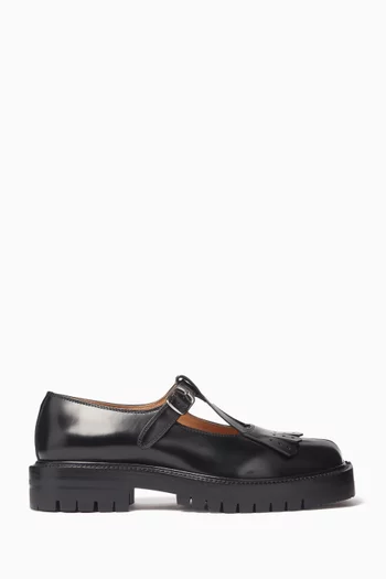 Tabi Country Mary-Jane Flats in Leather