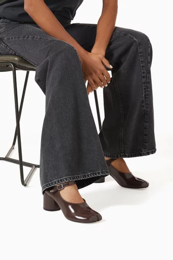 حذاء كلاسيك تابي ماري جين جلد