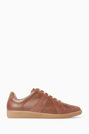 Replica Low-top Sneakers in Nappa & Suede