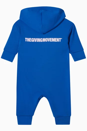 Zip-through Romper in Recycled Softskin