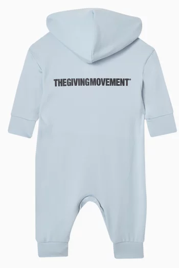 Zip-through Romper in Recycled Softskin