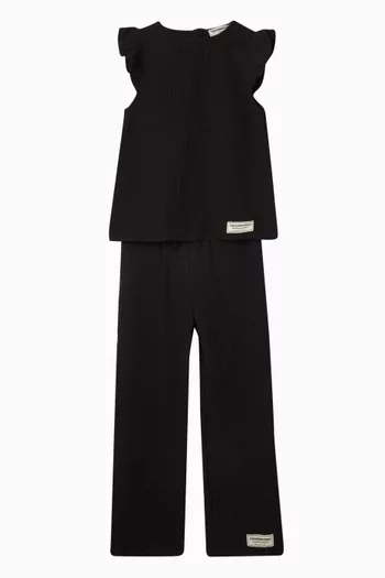 Ruffle Top in Organic Cotton Gauze