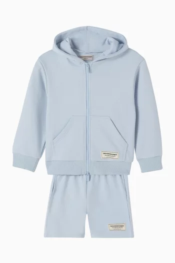 Zip-up Hoodie in Organic Cotton-blend