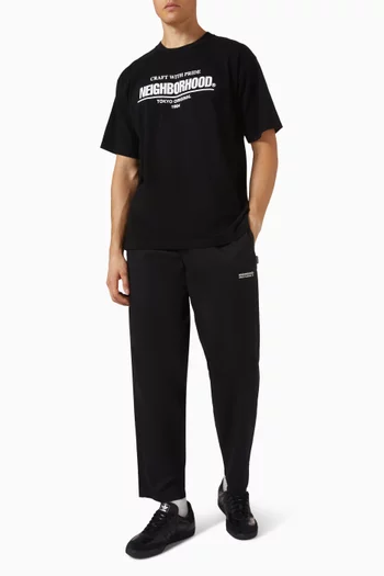 تي شيرت SS-1 بشعار الماركة قطن