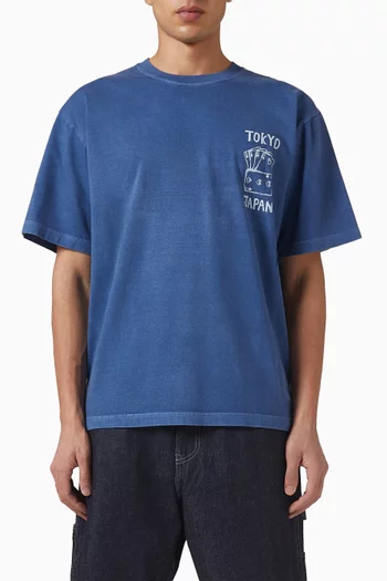 تي شيرت بطبعة قطن