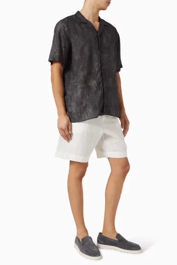 Drawstring Shorts in Linen