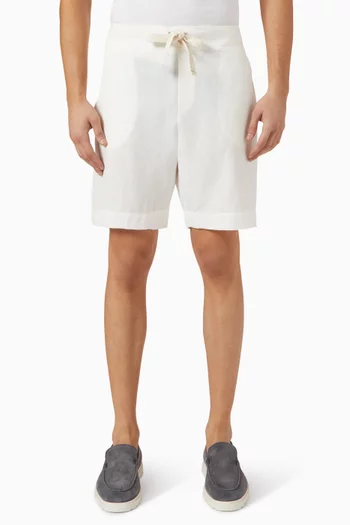 Drawstring Shorts in Linen